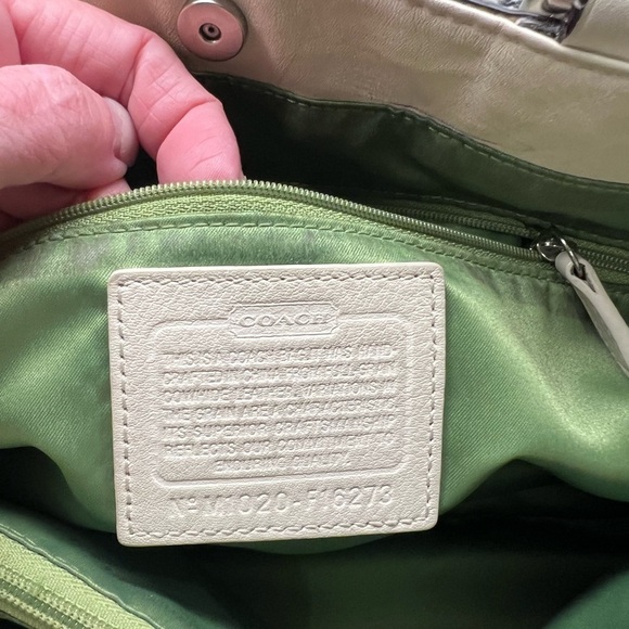 Coach Leather with Studded Applicate Satchel - 16273 - Picture 6 of 11